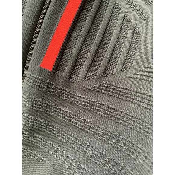 Prada Sleeveless Black Luxury Designer Bodysuit with Red Prada Line, Size EU 38 - Picture 5 of 16